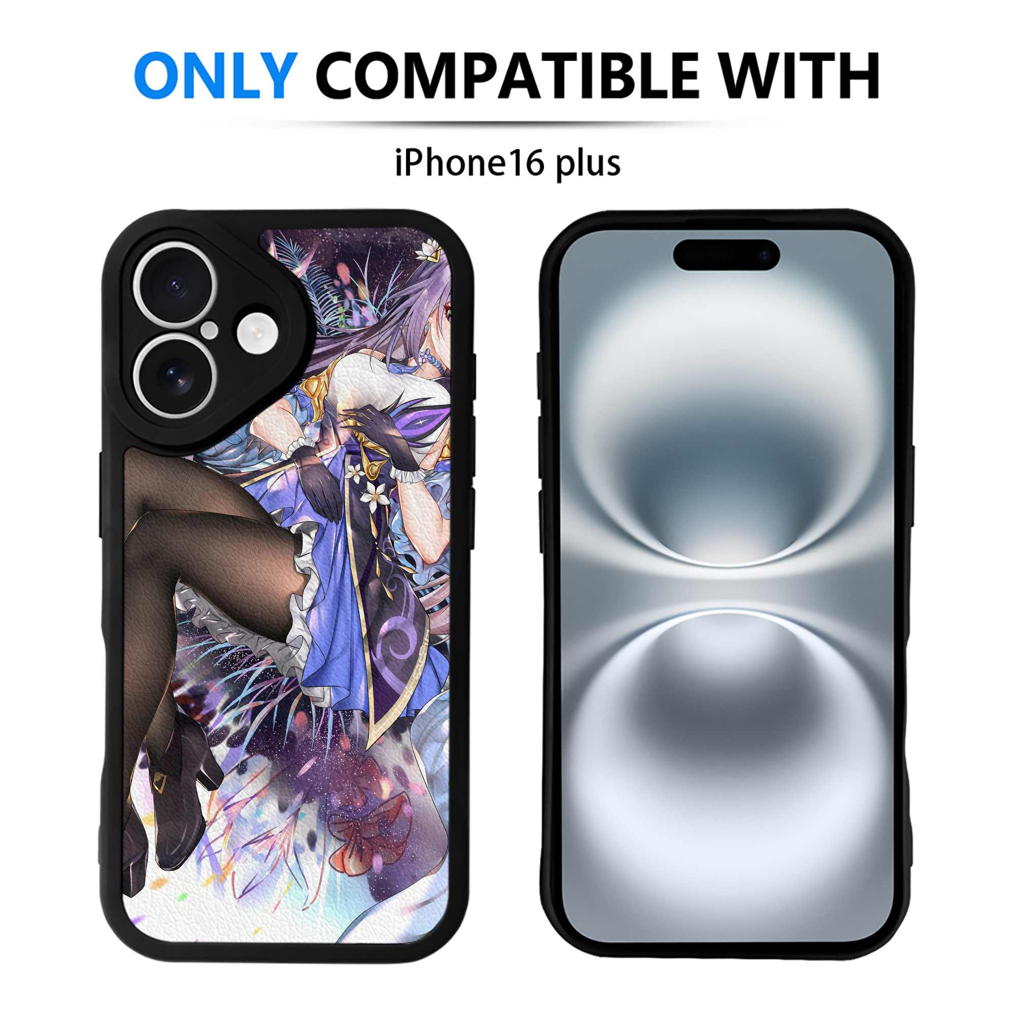 げんし神 genshin 【iPhone 16シリーズ対応】シリコンスマホケース（レザー調） 材質：シリコン